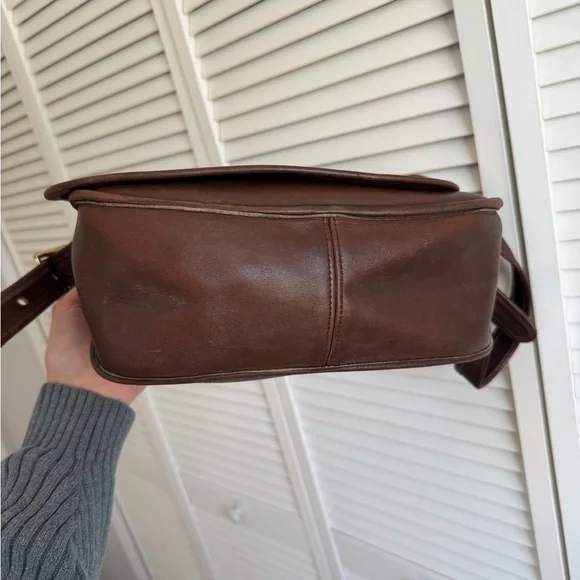 Vintage Coach Patricia Legacy Shoulder Bag Brown Flap 9951 - Picture 7 of 12